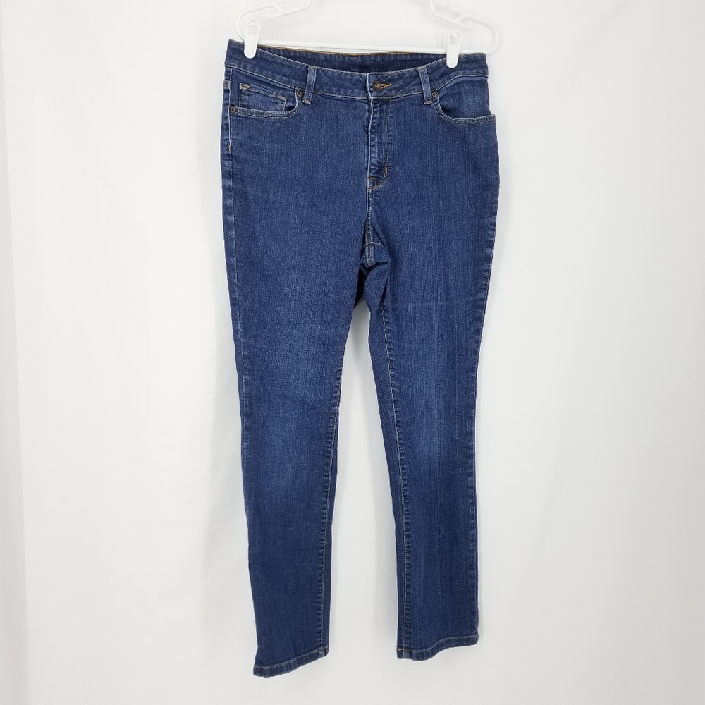 L L Bean Favorite Fit Women's Straight Leg Size 12